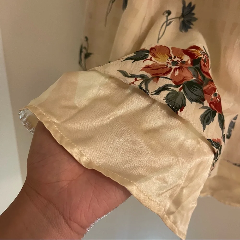 Vintage floral checkered dress - Picture 4 of 5